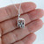 Ski Lift Chairlift Charm Necklace - Sterling Silver