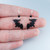 Sienna Sky Halloween Black Bat Dangle Earrings