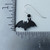 Sienna Sky Halloween Black Bat Dangle Earrings