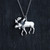 Moose Charm Necklace - Sterling Silver Moose Charm Necklace - Sterling Silver