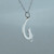 Moon w/ Kitty Silhouette Charm Necklace - Sterling Silver Moon w/ Kitty Silhouette Charm Necklace - Sterling Silver