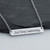 Just Keep Swimming Bar Necklace, Stainless Steel Just Keep Swimming Bar Necklace, Stainless Steel
