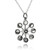 Retro Atomic Moon Phases in Sun Pendant Necklace - Sterling Silver Retro Atomic Moon Phases in Sun Pendant Necklace - Sterling Silver