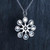Retro Atomic Moon Phases in Sun Pendant Necklace - Sterling Silver Retro Atomic Moon Phases in Sun Pendant Necklace - Sterling Silver