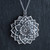 Lotus Flower Mandala Necklace - Sterling Silver Lotus Flower Mandala Necklace - Sterling Silver