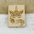 Floral Unicorn Wood Magnet Basswood 2" x 1.5"