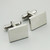 Engravable Rectangle Cuff Links, Stainless Steel
