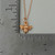 Tiny Rose Gold Plated Bee Charm Necklace, Sterling Silver