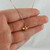 Tiny Rose Gold Plated Bee Charm Necklace, Sterling Silver