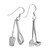 Cooking Utensil Earrings - 925 Sterling Silver Dangle Earrings Cooking Utensil Earrings - 925 Sterling Silver Dangle Earrings