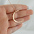 Rose Gold Hammered Crescent Moon Necklace, Sterling Silver