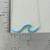 Ocean Wave Necklace w/ Lab Opal, Sterling Silver Ocean Wave Necklace w/ Lab Opal, Sterling Silver