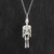 Skeleton Body Charm Necklace - Sterling Silver Skeleton Body Charm Necklace - Sterling Silver