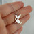 Angel Dog Charm Necklace w/ Wings and Heart Cutout- Sterling Silver