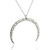 Hammered Crescent Moon Pendant Necklace, Sterling Silver Hammered Crescent Moon Pendant Necklace, Sterling Silver