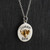 Queen Bee Charm Necklace w/ Bronze Bee, Sterling Silver Queen Bee Charm Necklace w/ Bronze Bee, Sterling Silver