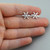 Snowflake Stud Earrings, Sterling Silver
