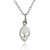 Tiny Alien Charm Necklace, Sterling Silver