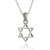 Small Jewish Star of David Pendant Necklace, Sterling Silver