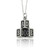 Children's Baby Blocks Charm Necklace, Sterling Silver
