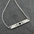 Love Heart with Heartbeat Bar Necklace, Stainless Steel Love Heart with Heartbeat Bar Necklace, Stainless Steel