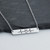 I Love You Sign w/ Heartbeat Bar Necklace, Stainless Steel ASL I Love You Sign w/ Heartbeat Bar Necklace, Stainless Steel ASL