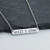 Still I Rise - Engraved Bar Necklace, Stainless Steel