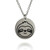 Sloth Face Engraved Necklace, Round Stainless Steel Sloth Face Engraved Necklace, Round Stainless Steel