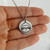 Sloth Face Engraved Necklace, Round Stainless Steel Sloth Face Engraved Necklace, Round Stainless Steel
