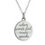 When Words Fail, Music Speaks Engraved Charm Necklace, Sterling Silver