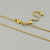 Adjustable 1.1mm Round Box Chain Necklace, Adjusts up to 22" - Gold Plated Sterling Silver Adjustable 1.1mm Round Box Chain Necklace, Adjusts up to 22" - Gold Plated Sterling Silver