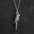 Small 3D Parrot Bird Charm Necklace, Sterling Silver