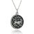 Aries Courageous Zodiac Charm Necklace, Sterling Silver