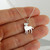 Small Labrador Dog Charm Necklace, Sterling Silver