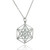 Sacred Geometry Star Charm Necklace, Sterling Silver