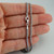 1.5mm Oxidized Square Foxtail Chain - 925 Sterling Silver - Antique Finish