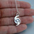 Hurricane - Sterling Silver Charm  Necklace Hurricane - Sterling Silver Charm  Necklace