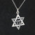 Star of David with Chai Necklace - 925 Sterling Silver