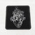 Set of 4 Anatomical Heart Coasters Black/Silver 4" x 4" Set of 4 Anatomical Heart Coasters Black/Silver 4" x 4"