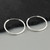 Sterling Silver 30mm Endless Continuous Hoop Earrings