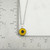 Real Mini Sunflower Necklace, Stainless Steel Real Mini Sunflower Necklace, Stainless Steel