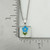 Stainless Steel Square Forget Me Not Flower Necklace Stainless Steel Square Forget Me Not Flower Necklace