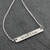 Be Still and Know Engraved Stainless Steel Bar Necklace, 18" Be Still and Know Engraved Stainless Steel Bar Necklace, 18"