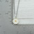 Stainless Steel Mustard Seed Charm Necklace - Round, White