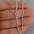 Diamond Cut 1.1mm Rope Chain Necklace - 925 Sterling Silver - 16" - 24"
