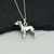 Great Dane Charm Necklace, Sterling Silver