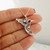 Sterling Silver Filigree Hummingbird in Flight Pendant Necklace, 18" Chain
