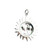 Smiling Sun Pendant Necklace, Sterling Silver Smiling Sun Pendant Necklace, Sterling Silver