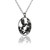 Sterling Silver Flowers and Hummingbird Pendant - Necklace Sterling Silver Flowers and Hummingbird Pendant - Necklace
