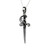 Pewter 3D Dagger - Necklace